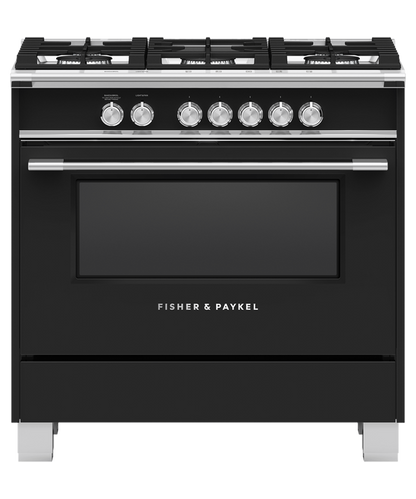 Fisher & Paykel OR36SCG4B1 36" Series 7 Classic Gas Range – Black