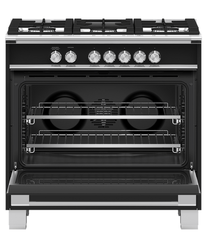 Fisher & Paykel OR36SCG4B1 36" Series 7 Classic Gas Range – Black
