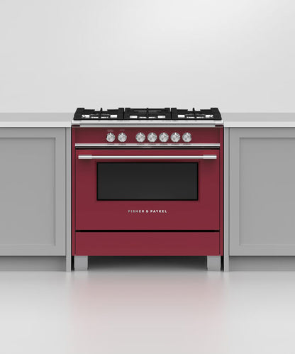 Fisher & Paykel OR36SCG4R1 36" Series 7 Classic Gas Range – Red