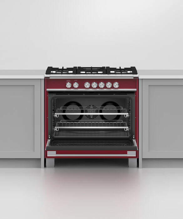 Fisher & Paykel OR36SCG4R1 36" Series 7 Classic Gas Range – Red