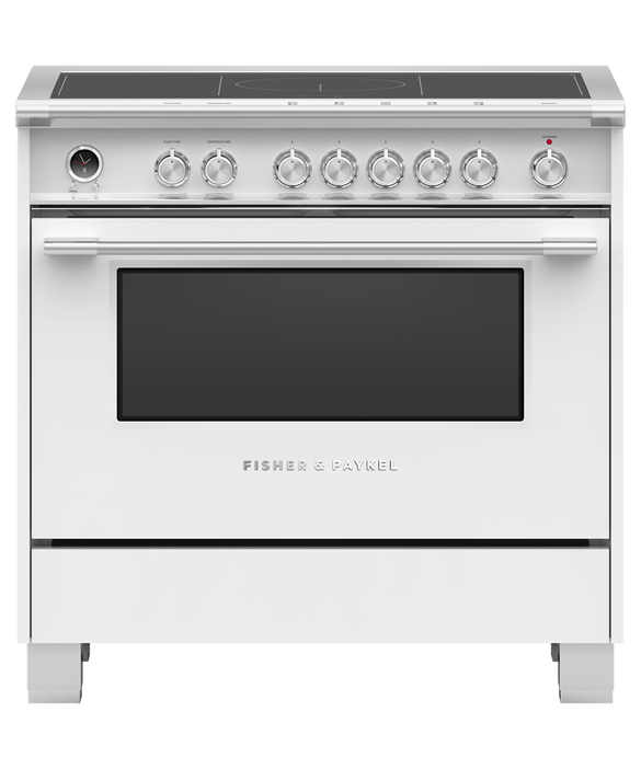 Fisher & Paykel OR36SCI6W1 36" Series 9 Classic Induction Range – White
