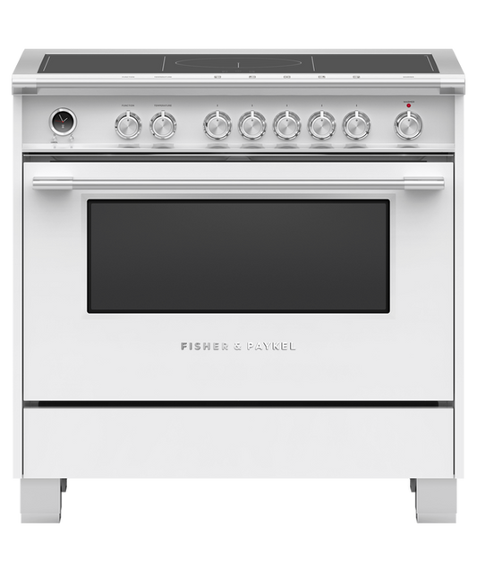 Fisher & Paykel OR36SCI6W1 36" Series 9 Classic Induction Range – White