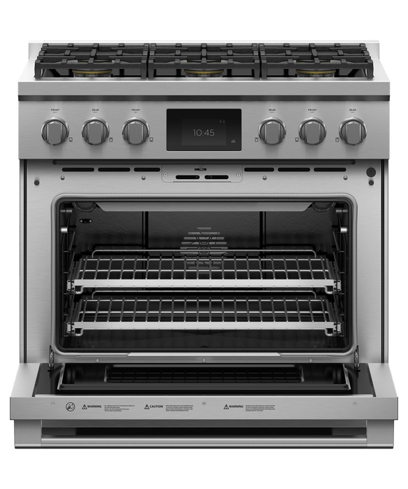 Fisher & Paykel RDV3-366-L 36" Professional Dual Fuel Range – Stainless Steel