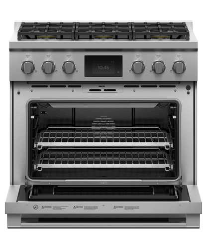 Fisher & Paykel RDV3-366-L 36" Professional Dual Fuel Range – Stainless Steel