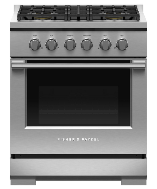 Fisher & Paykel RGV3-304-N 30" Professional Gas Range – Stainless Steel