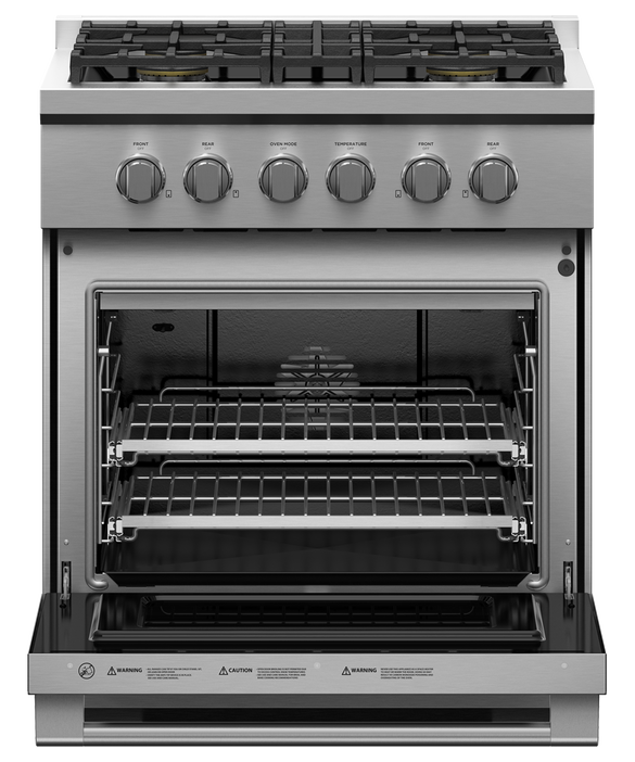 Fisher & Paykel RGV3-304-N 30" Professional Gas Range – Stainless Steel