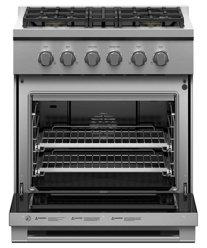 Fisher & Paykel RGV3-304-N 30" Professional Gas Range – Stainless Steel