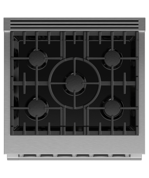 Fisher & Paykel RGV3-305-N 30" Professional Gas Range, 5 Burners – Stainless Steel