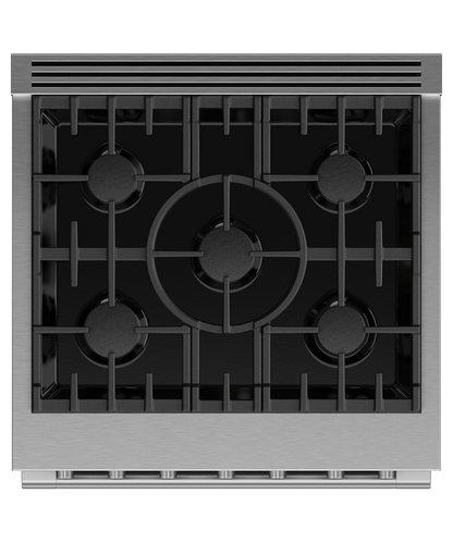 Fisher & Paykel RGV3-305-N 30" Professional Gas Range, 5 Burners – Stainless Steel