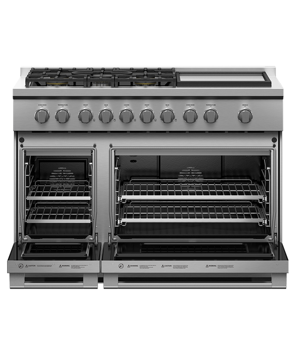 Fisher & Paykel RGV3-485GD-N 48" Professional Gas Range with Griddle – Stainless Steel