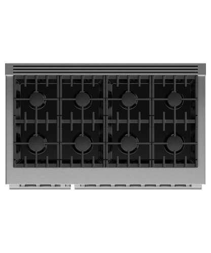 Fisher & Paykel RGV3-488N 48" Professional Gas Range, 8 Burners, Double Oven, Natural Gas – Stainless Steel