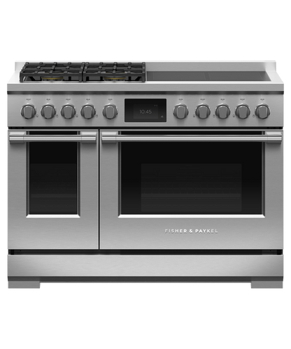 Fisher & Paykel RHV3-484-N 48" Professional Dual Fuel Hybrid Range – Stainless Steel
