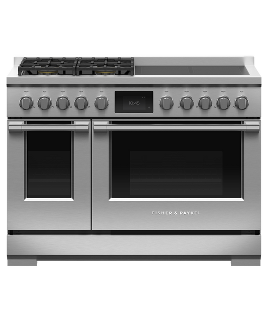 Fisher & Paykel RHV3-484-N 48" Professional Dual Fuel Hybrid Range – Stainless Steel