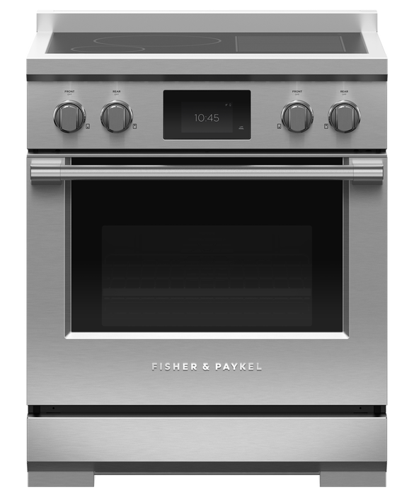 Fisher & Paykel RIV3-304 30" Professional Induction Range, SmartZone, Self-Cleaning – Stainless Steel