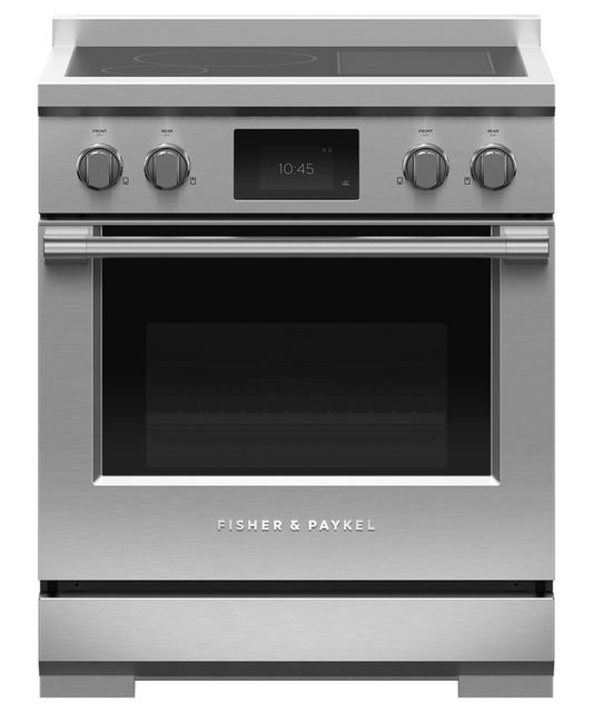 Fisher & Paykel RIV3-304 30" Professional Induction Range, SmartZone, Self-Cleaning – Stainless Steel