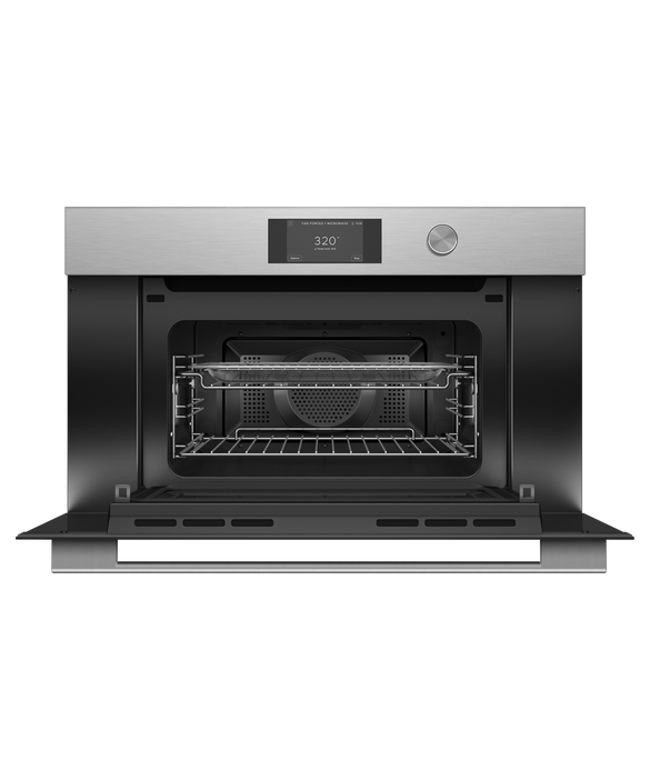 Fisher & Paykel OM30NCTDX3 30" Compact Convection Speed Oven - Stainless Steel