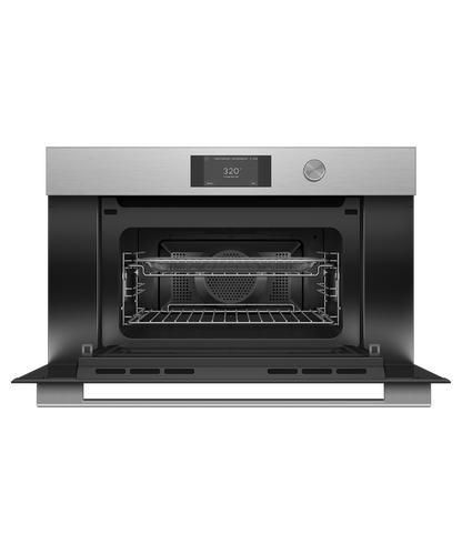 Fisher & Paykel OM30NCTDX3 30" Compact Convection Speed Oven - Stainless Steel