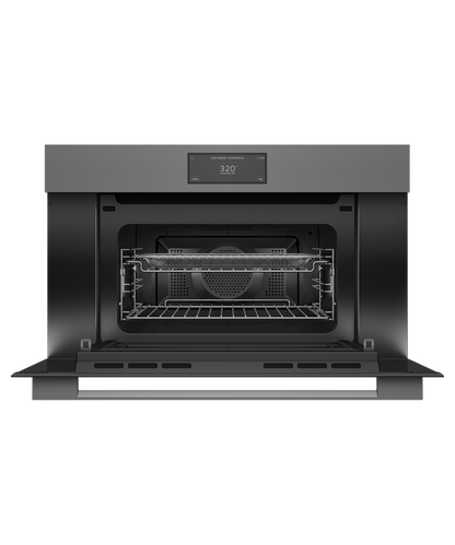 Fisher & Paykel OM30NMUG3 30" Compact Convection Speed Oven - Grey Glass