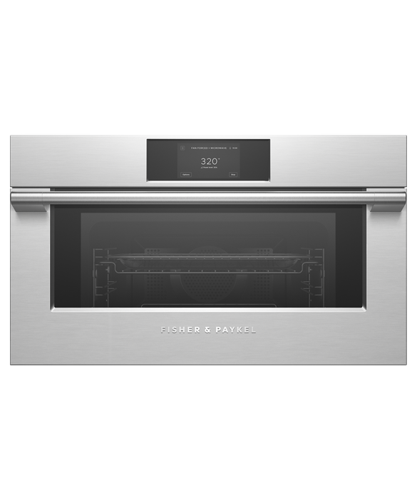 Fisher & Paykel OM30NPTX3 30" Professional Compact Convection Speed Oven - Stainless Steel