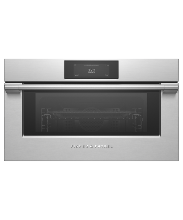 Fisher & Paykel OM30NPUX3 30" Professional Compact Convection Speed Oven - Stainless Steel