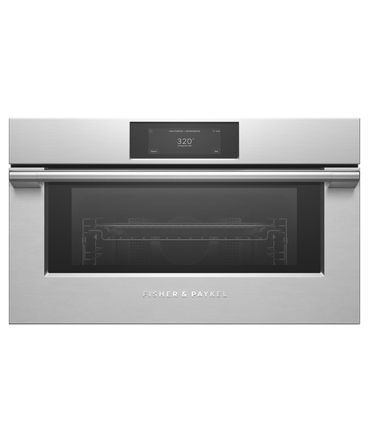 Fisher & Paykel OM30NPUX3 30" Professional Compact Convection Speed Oven - Stainless Steel