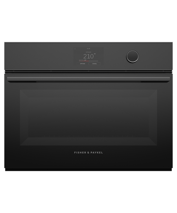 Fisher & Paykel OS24NMTDB1 24" Compact Combination Steam Oven - Black Glass