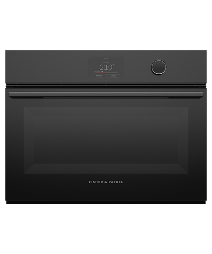 Fisher & Paykel OS24NMTDB1 24" Compact Combination Steam Oven - Black Glass