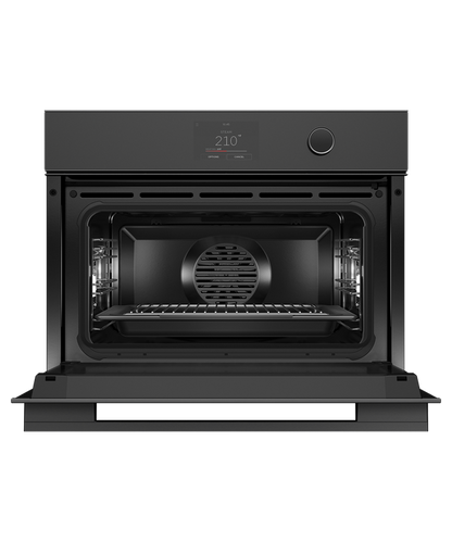 Fisher & Paykel OS24NMTDB1 24" Compact Combination Steam Oven - Black Glass