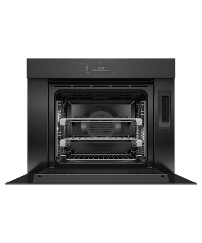 Fisher & Paykel OS30SMUNB3 30" Combination Steam Oven Handleless - Black Glass