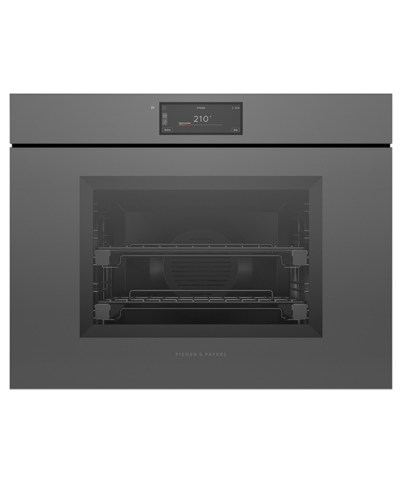 Fisher & Paykel OS30SMUNG3 30" Combination Steam Oven Handleless - Grey Glass