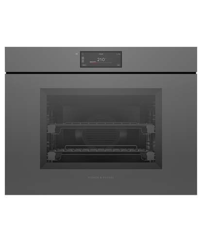 Fisher & Paykel OS30SMUNG3 30" Combination Steam Oven Handleless - Grey Glass