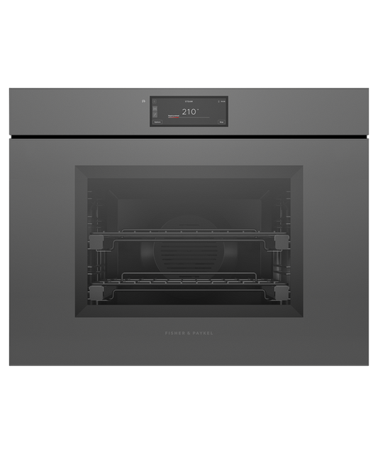 Fisher & Paykel OS30SMUNG3 30" Combination Steam Oven Handleless - Grey Glass