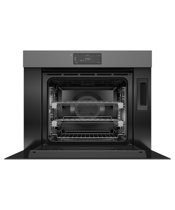 Fisher & Paykel OS30SMUNG3 30" Combination Steam Oven Handleless - Grey Glass
