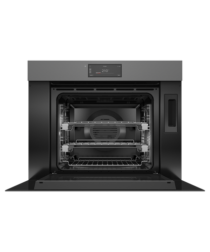 Fisher & Paykel OS30SMUNG3 30" Combination Steam Oven Handleless - Grey Glass