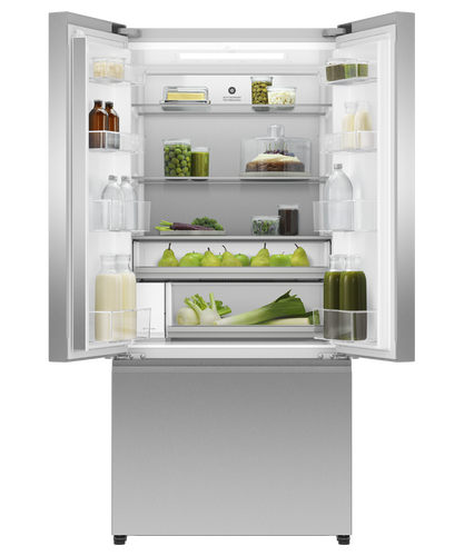 Fisher & Paykel RF178ANUX1 31" Series 7 French Door Refrigerator Freezer with Ice & Water – 18 Cu. Ft. – Stainless Steel