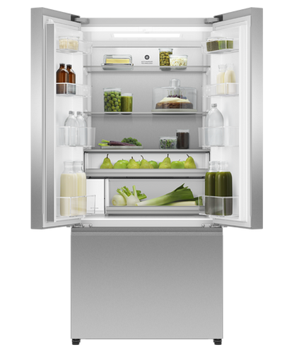 Fisher & Paykel RF178ANUX1 31" Series 7 French Door Refrigerator Freezer with Ice & Water – 18 Cu. Ft. – Stainless Steel