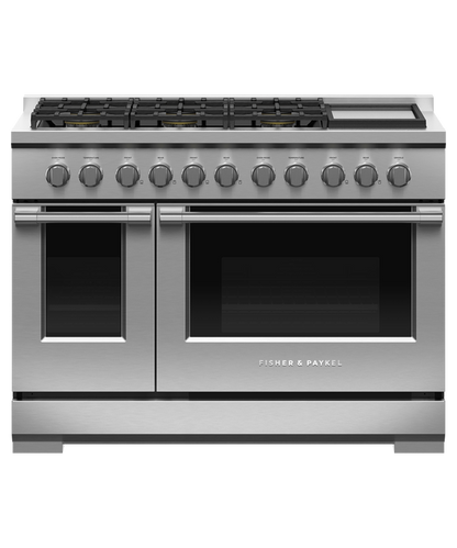Fisher & Paykel RGV3-486GD-N 48" Professional Gas Range with Griddle – Stainless Steel