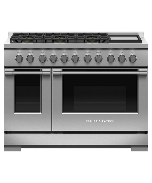 Fisher & Paykel RGV3-486GD-N 48" Professional Gas Range with Griddle – Stainless Steel