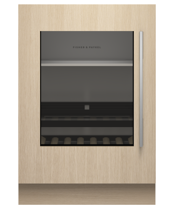 Fisher & Paykel RS2435SBLT1 24" Series 9 Panel-Ready Integrated Beverage Center with Glass Door