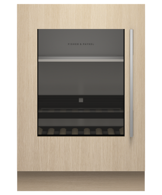 Fisher & Paykel RS2435SBLT1 24" Series 9 Panel-Ready Integrated Beverage Center with Glass Door