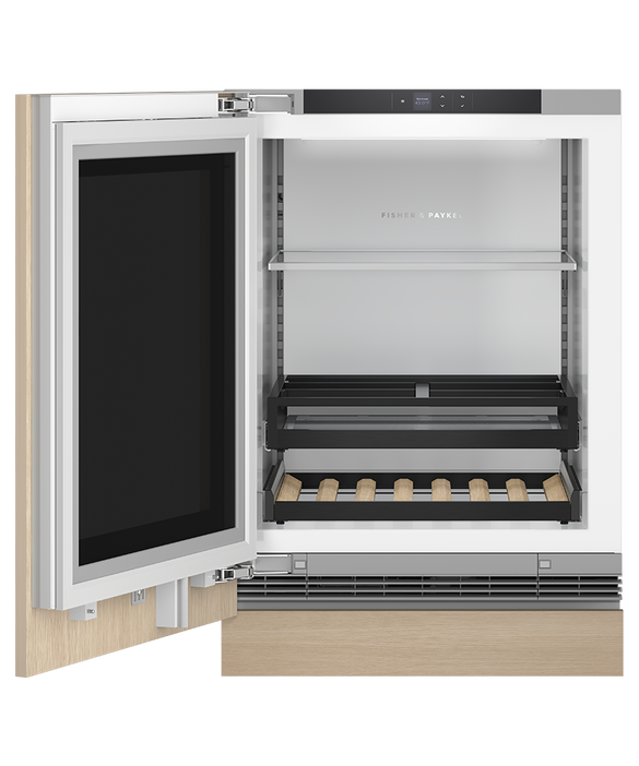 Fisher & Paykel RS2435SBLT1 24" Series 9 Panel-Ready Integrated Beverage Center with Glass Door