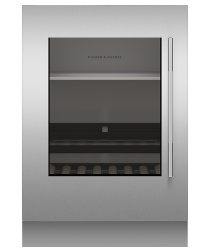 Fisher & Paykel RS2435SBLT1 24" Series 9 Panel-Ready Integrated Beverage Center with Glass Door