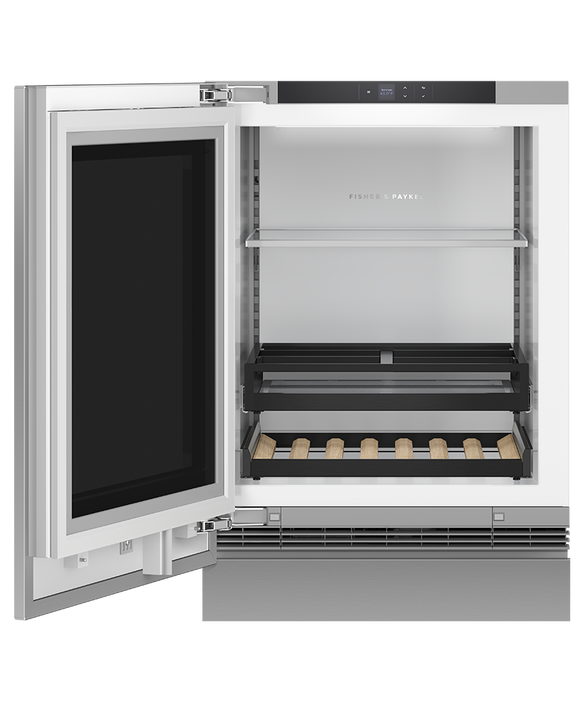 Fisher & Paykel RS2435SBLT1 24" Series 9 Panel-Ready Integrated Beverage Center with Glass Door
