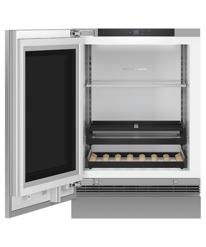 Fisher & Paykel RS2435SBLT1 24" Series 9 Panel-Ready Integrated Beverage Center with Glass Door