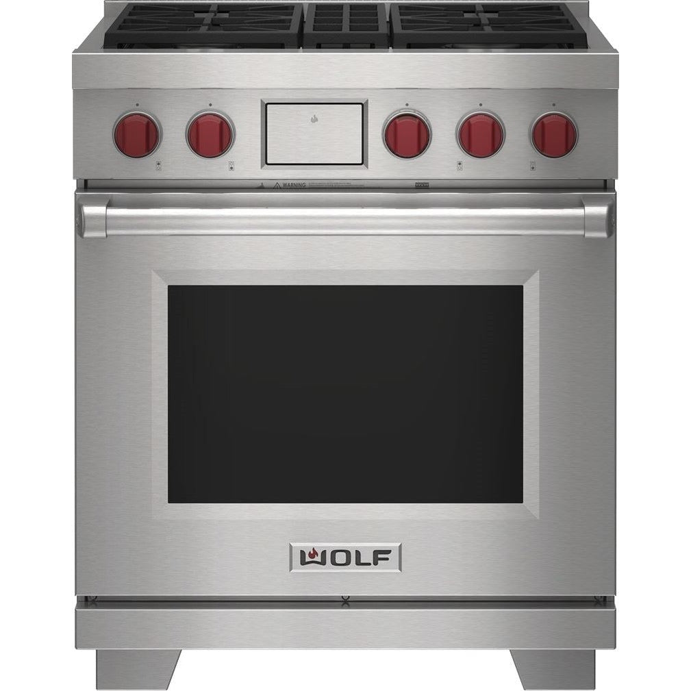 Wolf 30" Dual Fuel Range - 4 Burners DF30450/S/P