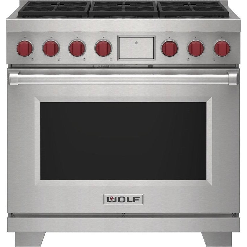Wolf 36" Dual Fuel Range - 6 Burners DF36650/S/P