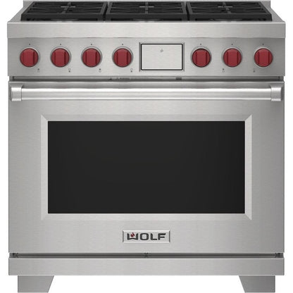 Wolf 36" Dual Fuel Range - 6 Burners DF36650/S/P