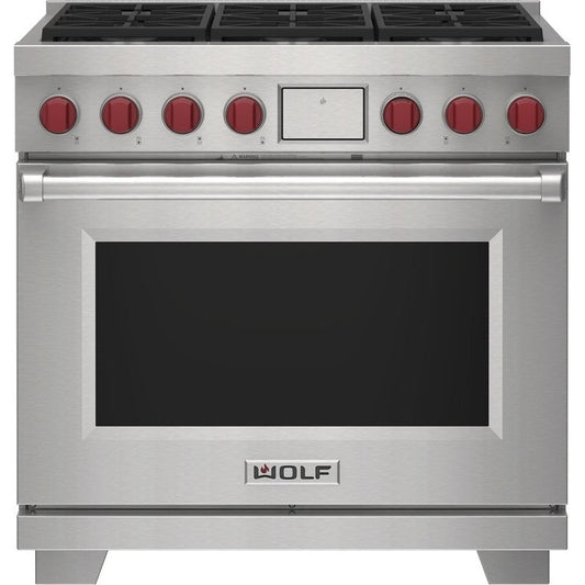 Wolf 36" Dual Fuel Range - 6 Burners DF36650/S/P
