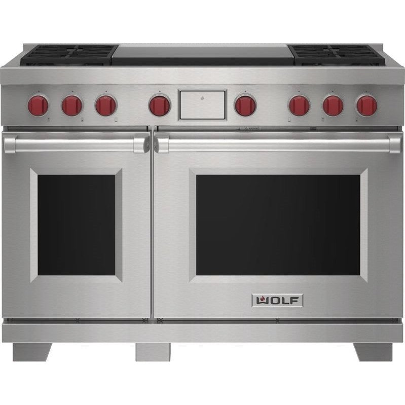Wolf DF48450DG/S/P 48″ Dual Fuel Range with Infrared Dual Griddle