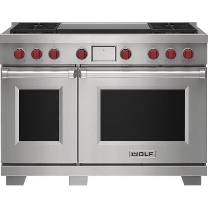 Wolf DF48450DG/S/P 48″ Dual Fuel Range with Infrared Dual Griddle